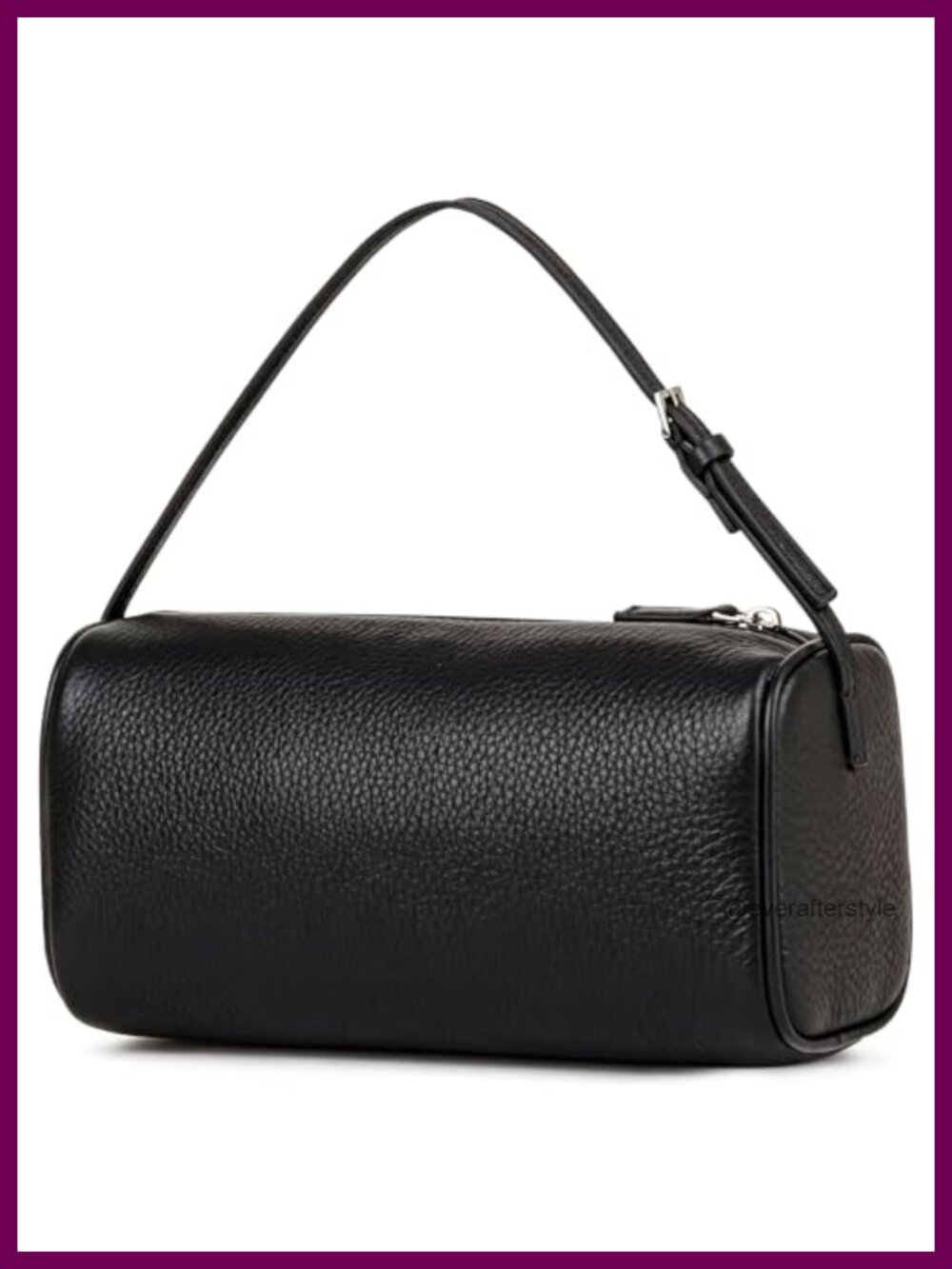 Full Grain Leather Mini Barrel Bag Crossbody Shoulder Purse Women